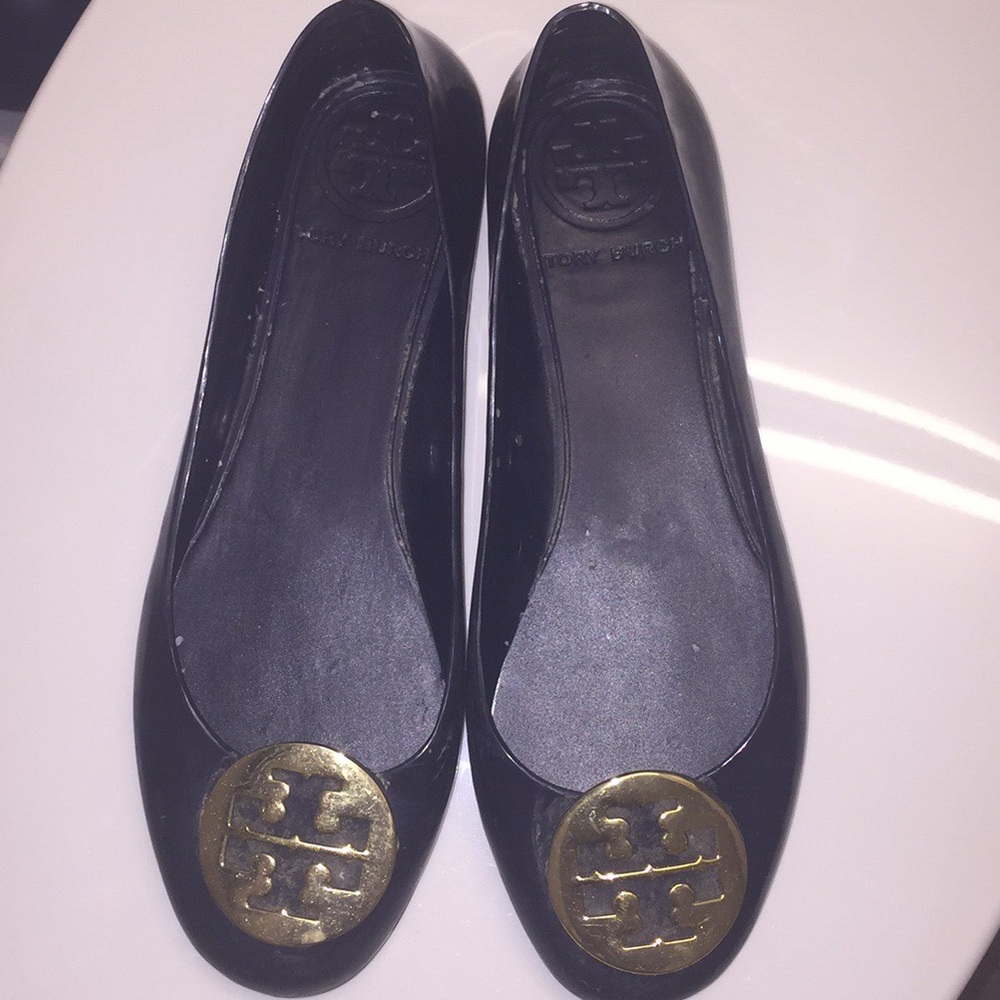 Navy blue rubber Tory Burch flats 9